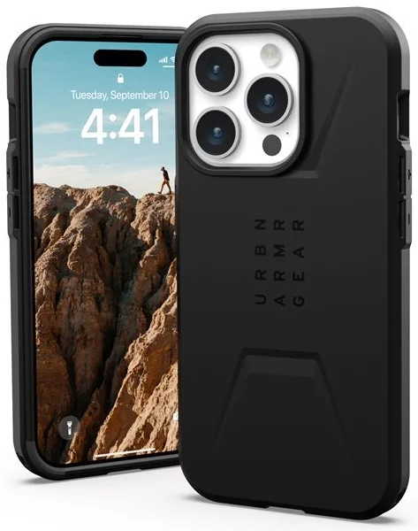 UAG FUNDA CIVILIAN CON MAGSAFE PARA IPHONE 15 PRO NEGRO