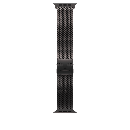 Correa estilo milanés de titanio negro para caja de 49 mm - Mediana