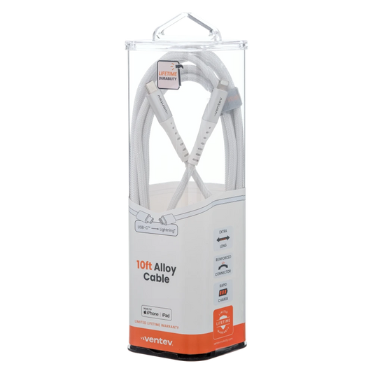 CHARGESYNC ALLOY USB C TO APPLE LIGHTNING CABLE 10FT