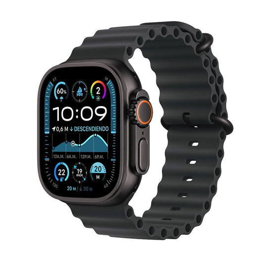 Apple Watch Ultra 2 GPS + Cellular • Caja de titanio negro de 49 mm • Correa Ocean negra