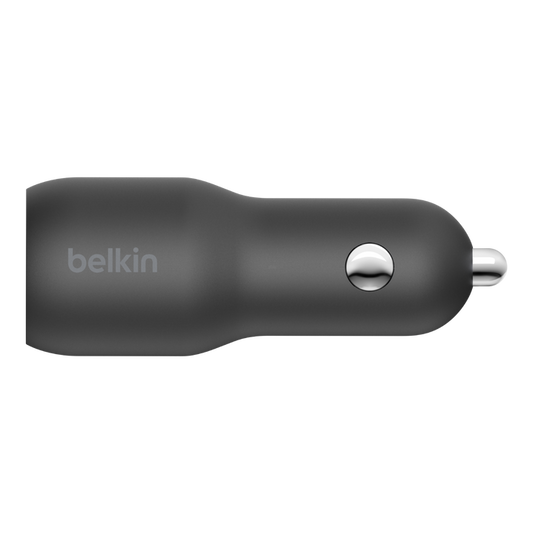 ADAPTADOR BELKIN PARA CARRO 37W 2 PUERTOS USB-A / USB-C