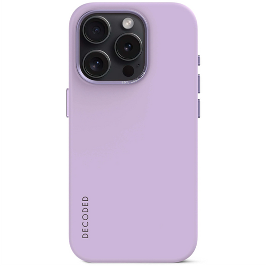 Case de silicona antimicrobiana DECODED para iPhone 15 Pro - Lavanda