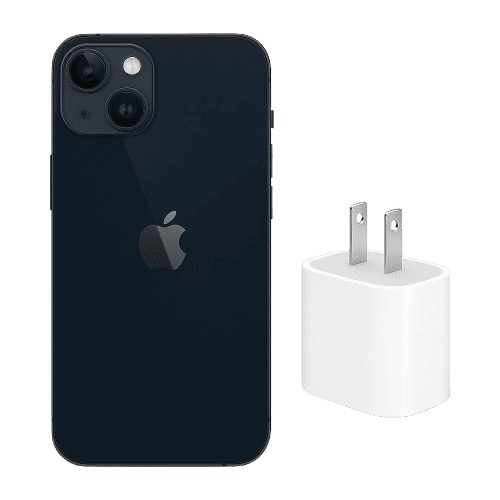 iPhone 13 128 GB Azul medianoche + Adaptador de corriente USB-C de 20 W