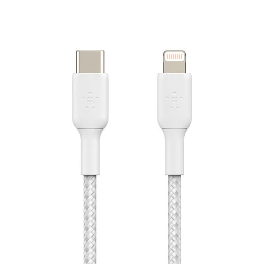 CABLE BELKIN USB-C A LIGHTNING 1M - WHITE