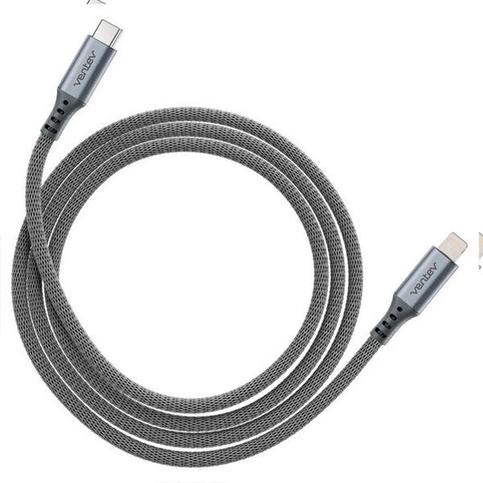 VT CB ALLOY USB-C TO LIGHT-4FT STEEL GY