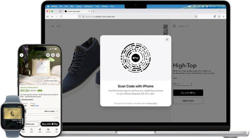 varios equipos usando Apple Pay.