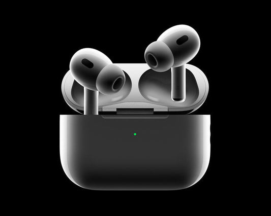 Unos AirPods que muestra como conectar Airpods.