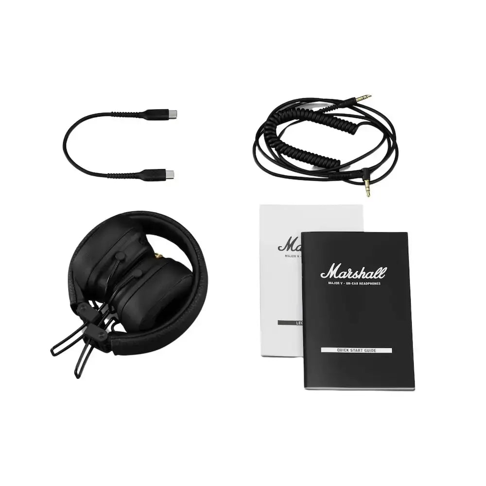 AUDIFONOS MARSHALL MAJOR V ON EAR BLUETOOTH BLACK