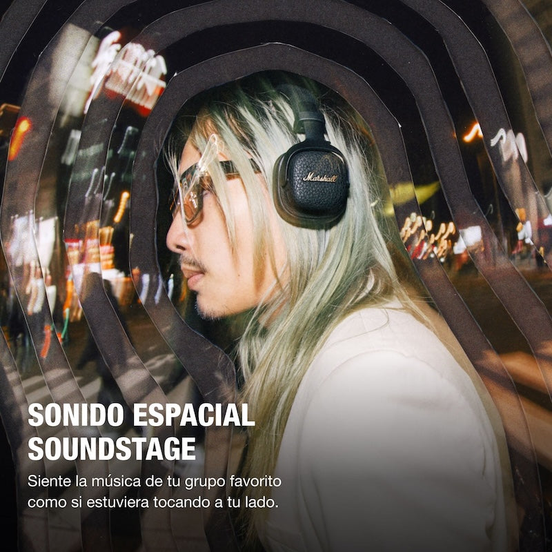 AUDIFONOS MARSHALL MILTON ANC ON EAR BLUETOOTH BLACK