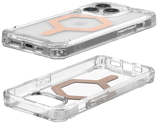 FUNDA MAGSAFE IPHONE 15 PRO TRANS/OROROS