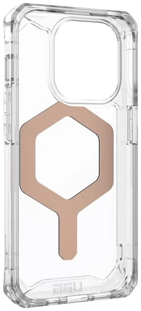 FUNDA MAGSAFE IPHONE 15 PROMAX TRAN/ORO