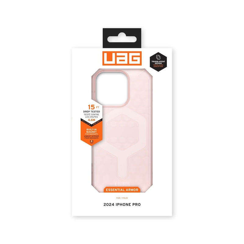 CASE UAG ESSENTIAL ARMOR MAGSAFE IPHONE 16 PRO PINK