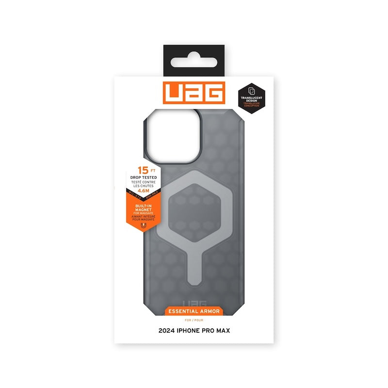 CASE UAG ESSENTIAL ARMOR MAGSAFE IPHONE 16 PRO MAX GREY