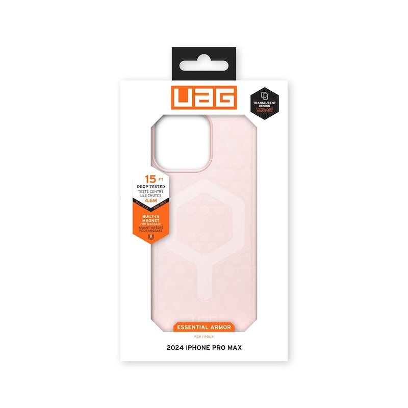 CASE UAG ESSENTIAL ARMOR MAGSAFE IPHONE 16 PRO MAX PINK