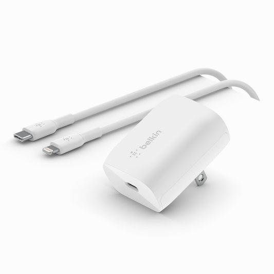 Cargador Belkin 20w - USB-C PPS + Cable USB-C - Lightning