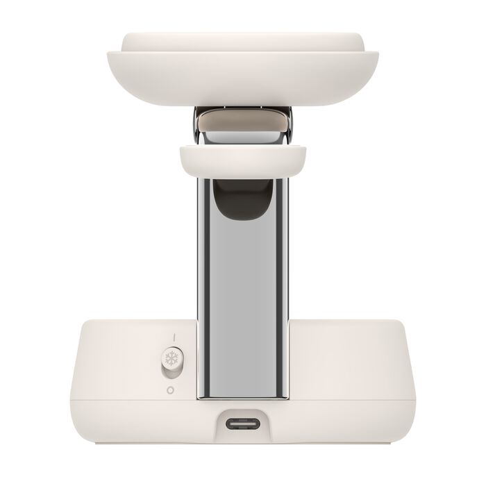 BASE DE CARGA BELKIN 3 EN 1 CHILLBOOST DOCK 25W Qi2 SAND