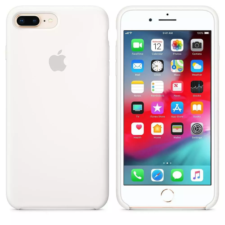 Case de silicona para iPhone 8 Plus/7Plus - Blanco