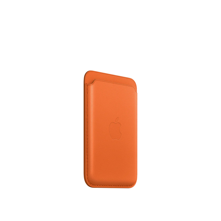 Cartera de piel con MagSafe para el iPhone - Naranja