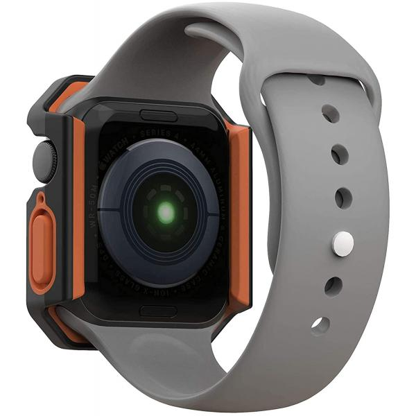 Case UAG Civilian para Apple Watch 44mm - Negro/Naranja