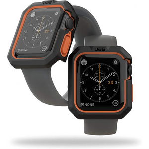 Case UAG Civilian para Apple Watch 44mm - Negro/Naranja