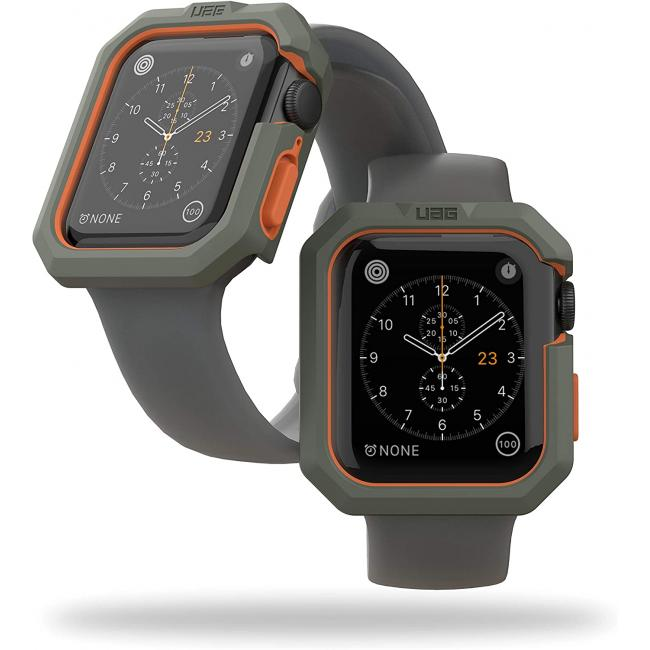 UAG Civilian Case for Apple Watch 44mm - Olive/Orange