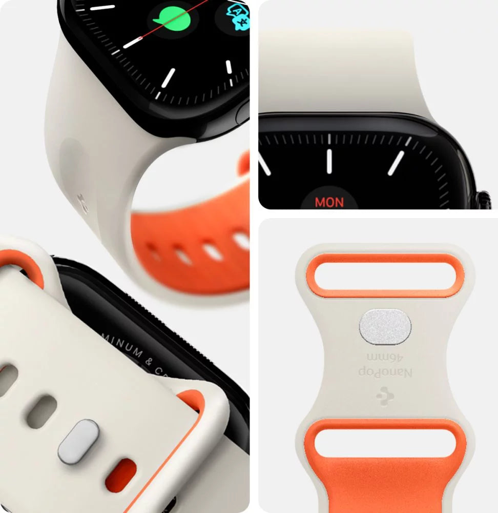 BANDA SPIGEN NANO POP APPLE WATCH 49/46/45/44 BEIGE