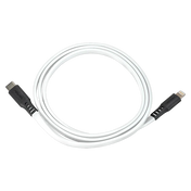 Cable Plano VENTEV USB-C a Lightning de 3Pies - Blanco/Negro