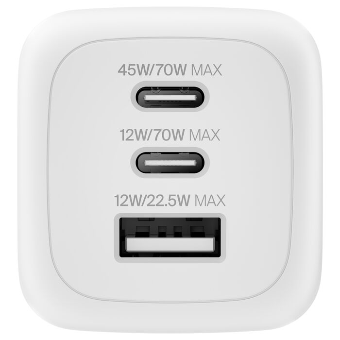 ADAPTADOR BELKIN PARED 70W USB-C USB-A