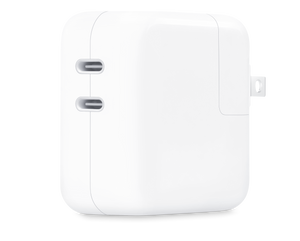 Adaptador de corriente de 35 W con dos puertos USB-C