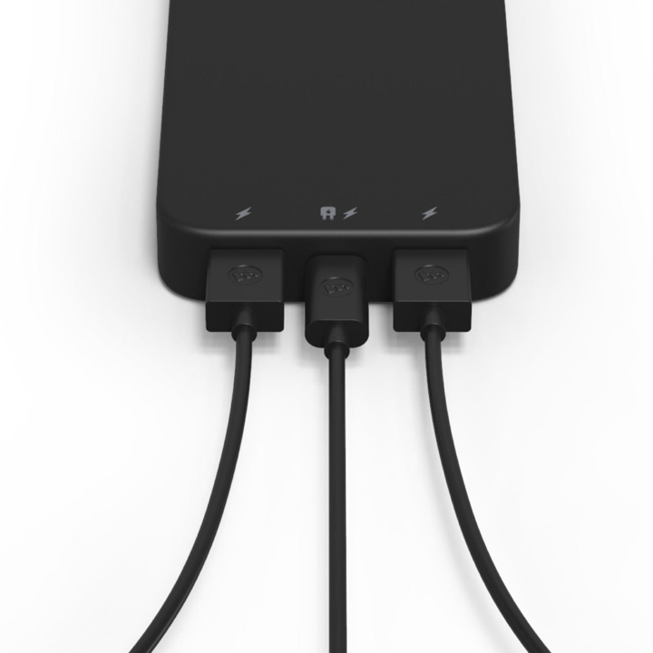 Batería 10,000mAh power boost puertos USB-C y USB-A - Negro