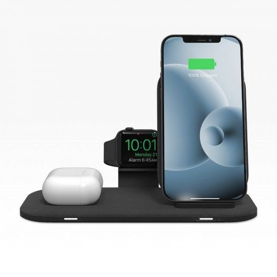 BASE CARGA INALÁMBRICA 2 EN 1  HASTA 15W  IPHONE, AIRPODS,  AW