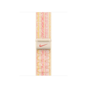 Correa loop deportiva Nike blanco estelar/rosa para caja de 41 mm