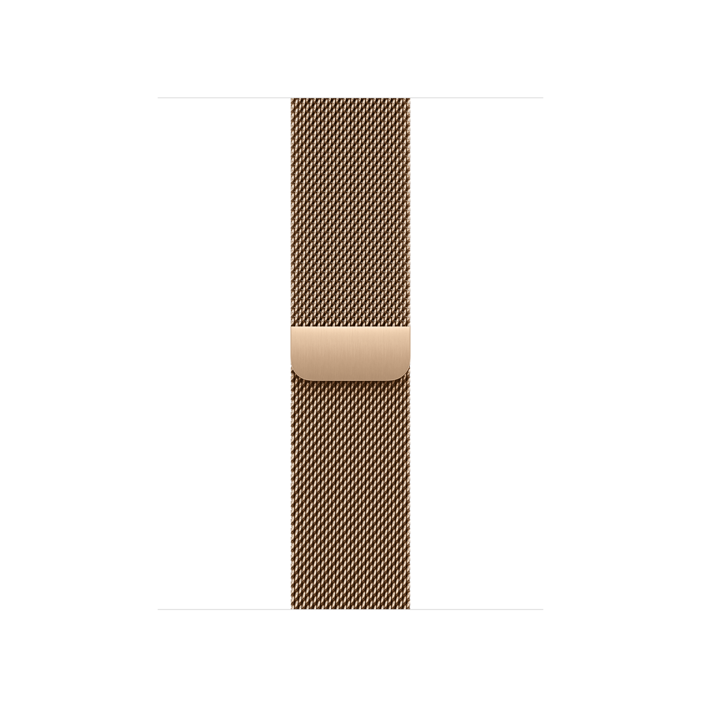 Correa estilo milanés color oro para caja de 42 mm
