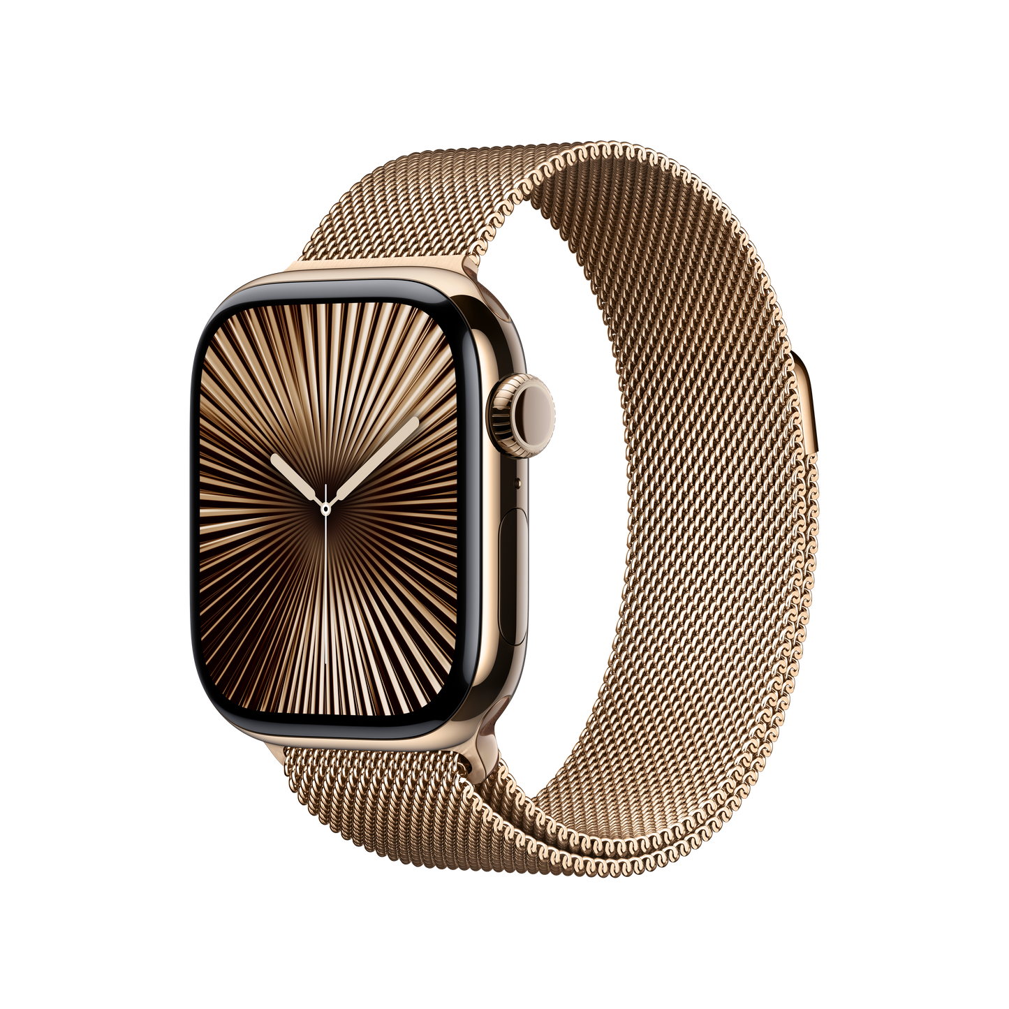 Correa estilo milanés color oro para caja de 42 mm