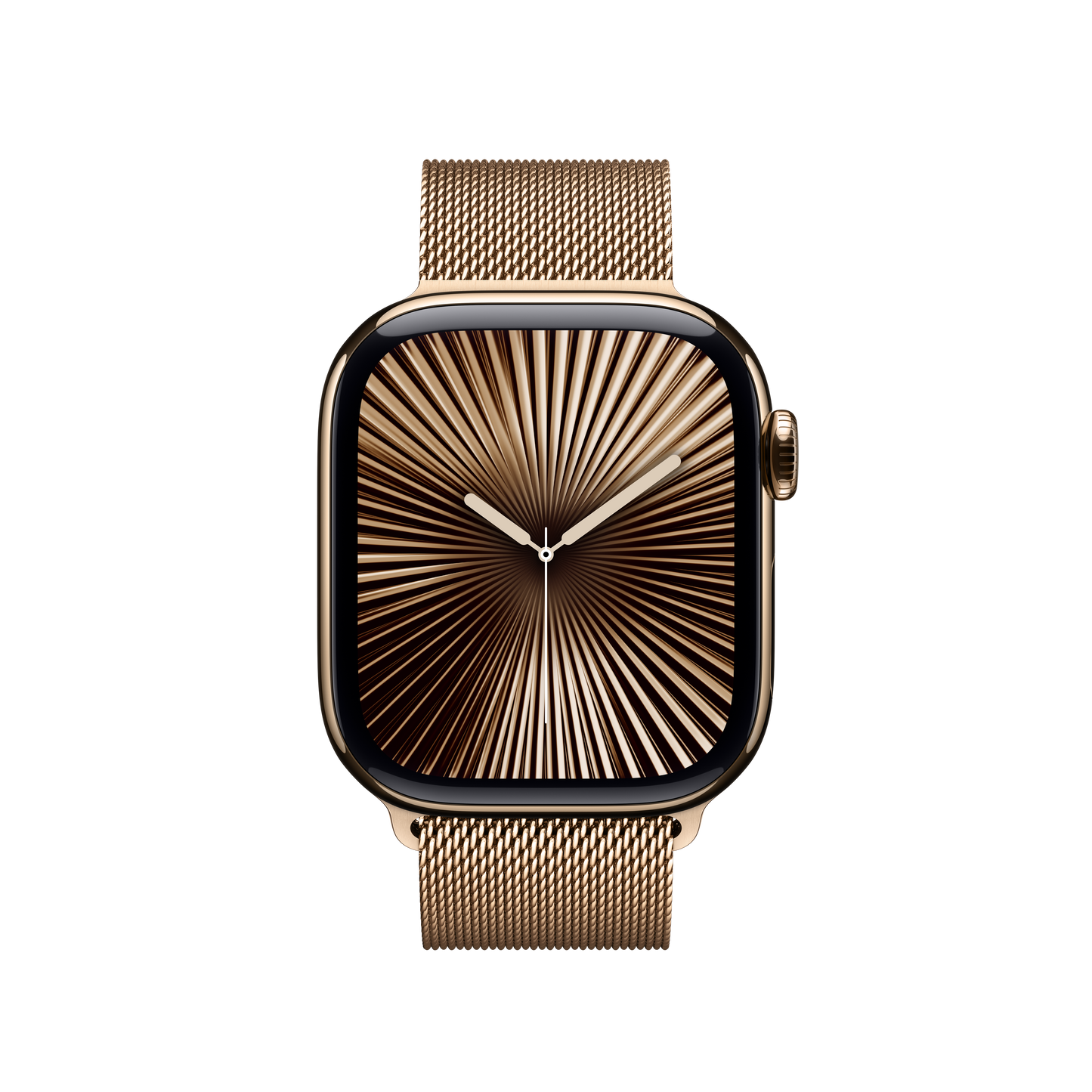 Correa estilo milanés color oro para caja de 42 mm
