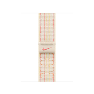 Correa loop deportiva Nike blanco estrella/rosa para caja de 42 mm