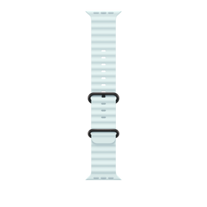 Correa Ocean azul hielo para caja de 49 mm - Acabado de titanio negro