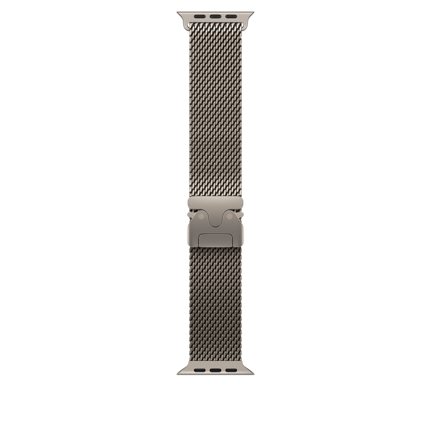 Correa estilo milanés de titanio natural para caja de 49 mm - Grande