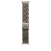 Correa estilo milanés de titanio natural para caja de 49 mm - Grande