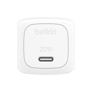 ADAPTADOR BELKIN DE PARED 20W USB-C WHITE