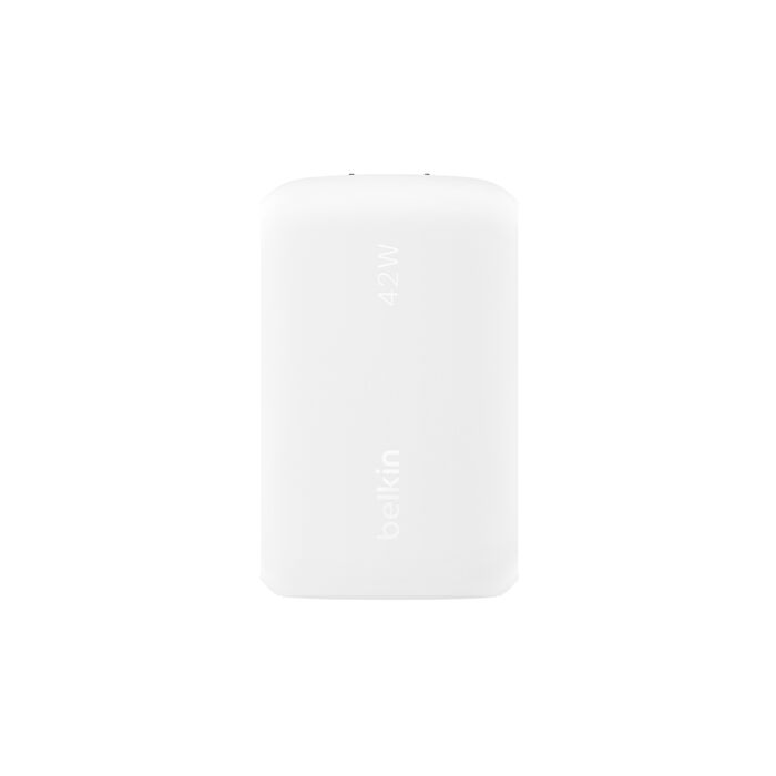 ADAPTADOR BELKIN PARED 42W 2 PUERTOS USB-A Y USB-C +CABLE USB-C