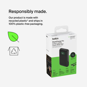 BATERIA BELKIN 20000 mAh USB-A/2XUSB-C