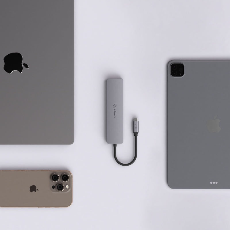 MULTIPUERTO ADAM ELEMENTS SE07 USB-C 7 EN 1 GREY