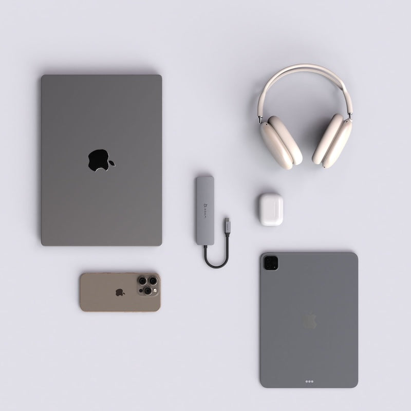 MULTIPUERTO ADAM ELEMENTS SE07 USB-C 7 EN 1 GREY