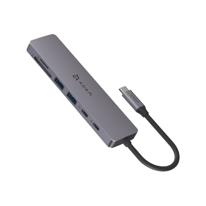 MULTIPUERTO ADAM ELEMENTS SE07 USB-C 7 EN 1 GREY