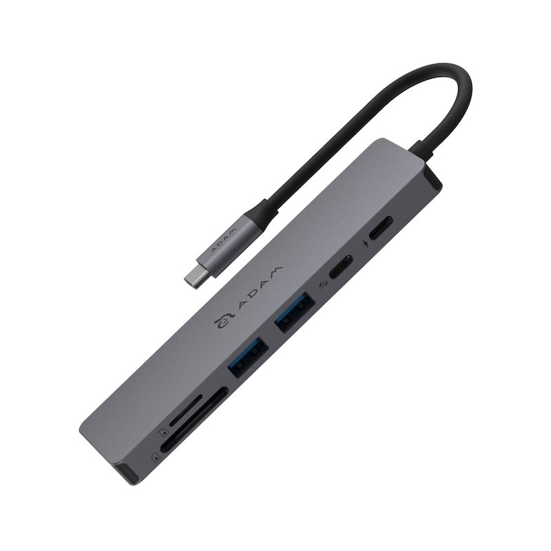 MULTIPUERTO ADAM ELEMENTS SE07 USB-C 7 EN 1 GREY