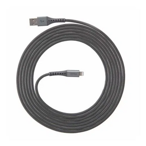 CHARGESYNC ALLOY USB A TO APPLE LIGHTNING CABLE 10FT STEEL
