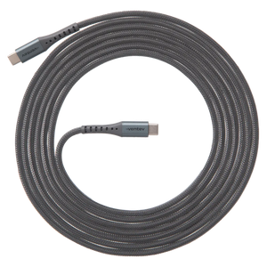 CHARGESYNC ALLOY USB C TO USB C CABLE 10FT STEELL