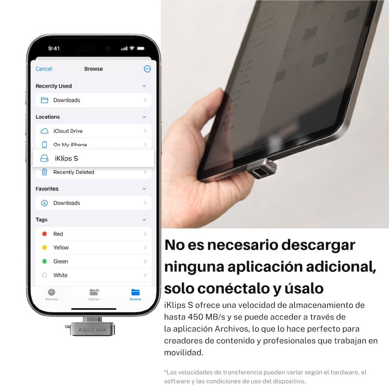 MEMORIA FLASH ADAM ELEMENTS ICLIPS SSD 256GB HUELLA USB-C GREY