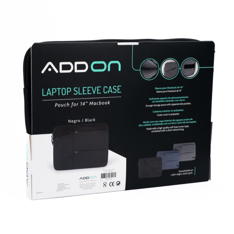 FUNDA ADD ON PARA MACBOOK PRO/AIR 13/14 INCH - BLACK